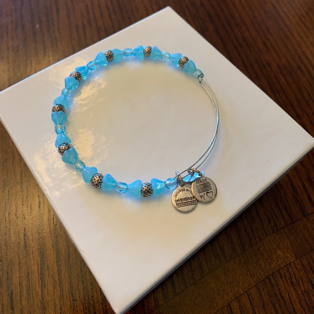 Alex and Ani Blue Beaded Bracelet